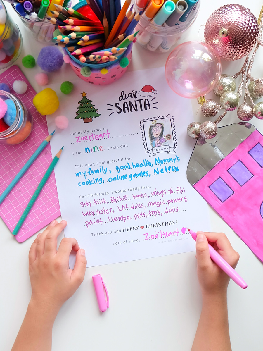 Free Printable Letter to Santa Version 2